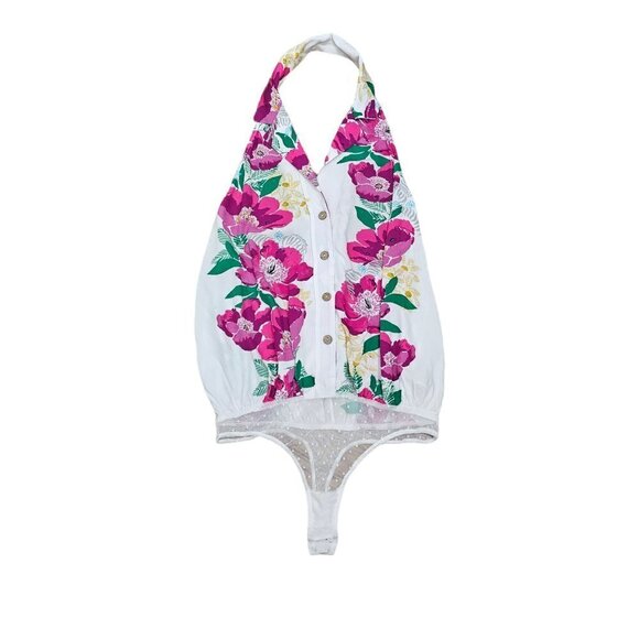 Free People Offshore Floral Halter Bodysuit - Picture 5 of 12